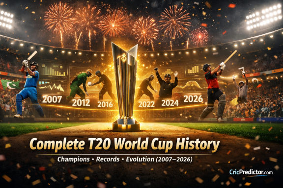 Complete T20 World Cup History & Winners List