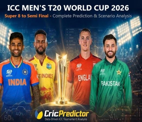 ICC Men’s T20 World Cup 2026 Super 8 to Semi Final
