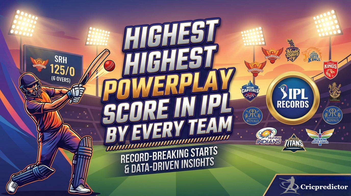 Highest Powerplay Score in IPL by Every Team | CricPredictor