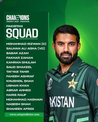 Strengths and Weaknesses of Pakistan’s Squad for Champions Trophy 2025