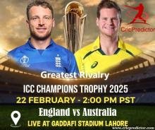 Greatest Rivalry England vs Australia in ICC Champions Trophy 2025