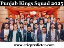 Punjab Kings Squad for Indian Premier League 2025