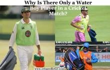 why is there only a water boy player in a cricket match