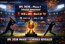 BCCI Announces IPL 2026 Phase 1 Schedule